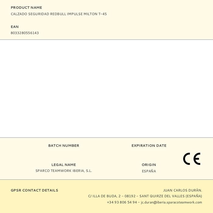 Sparco Impulse Milton ESD Taille 45