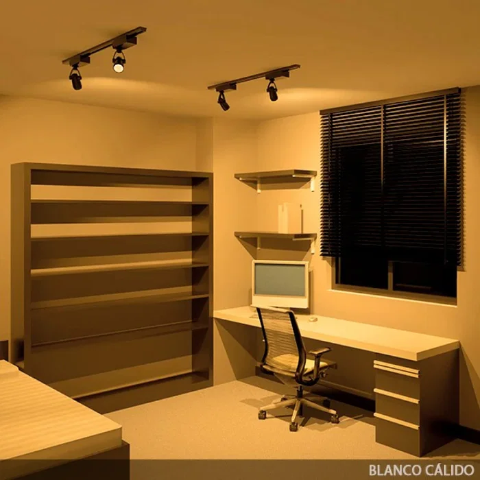 Norah [J-TR9W-T-CW] Focos de carril LED 9W 810Lm Trifásico, Blanc froid 6000K, CRI90, 40000h, IP25