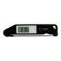 River ACK-001 Thermomètre de cuisine pour aliments noir avec système de mesure à 180°, capteur pliable et écran LCD