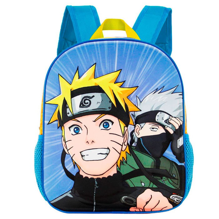 KARACTERMANIA - Sac à Dos 3D Naruto Clan, 31 cm, avec Pochettes Latérales en Filet et Compartiment Principal avec Fermeture Éclair