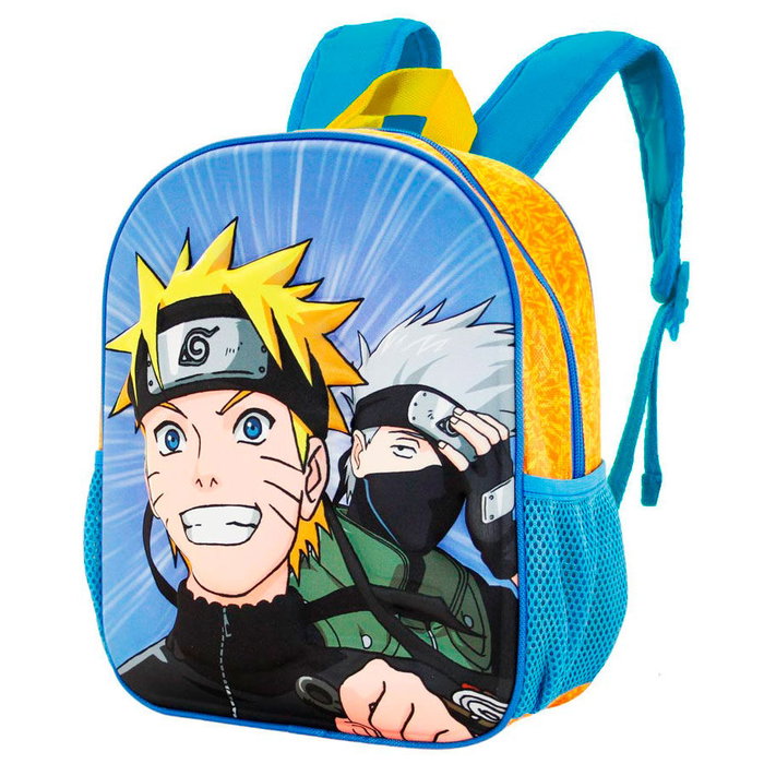 KARACTERMANIA - Sac à Dos 3D Naruto Clan, 31 cm, avec Pochettes Latérales en Filet et Compartiment Principal avec Fermeture Éclair