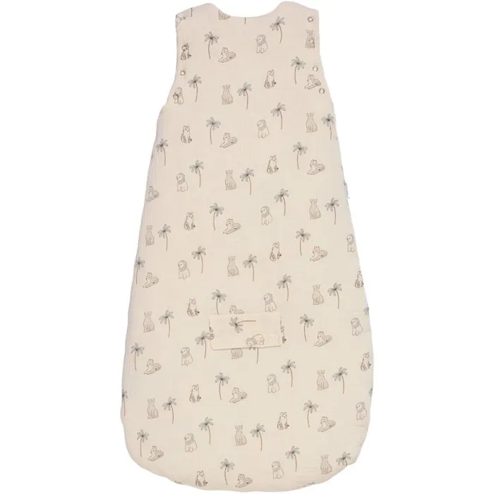 Candide Douillette Nomade avec Manches Amovibles pour Bébé 9-24 Mois, Taille 90 cm, Imprimé Tigre Blanc