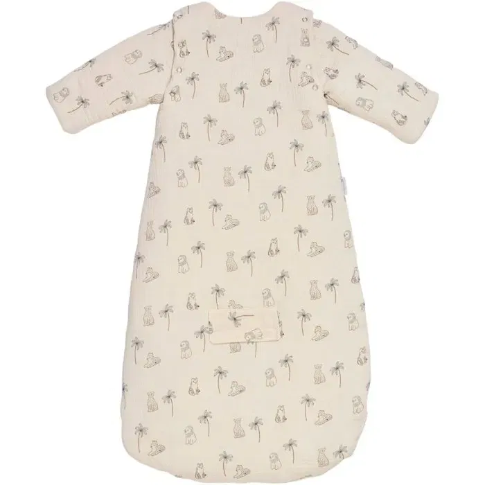 Candide Douillette Nomade avec Manches Amovibles pour Bébé 9-24 Mois, Taille 90 cm, Imprimé Tigre Blanc