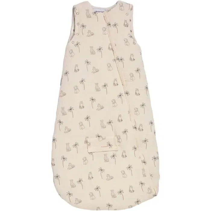 Candide Douillette Nomade avec Manches Amovibles pour Bébé 9-24 Mois, Taille 90 cm, Imprimé Tigre Blanc