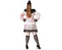 Atosa Déguisement de clown sanglant avec robe blanche pour femme