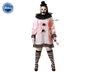 Atosa Déguisement de clown sanglant avec robe blanche pour femme