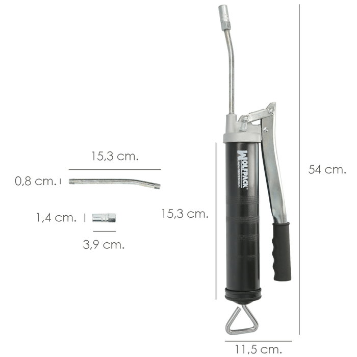 WOLFPACK LINEA PROFESIONAL Pompe à graisse professionnelle 500 cc. 690 bars WOLFPACK LINEA PROFESIONAL Pompe à graisse professionnelle 500 cc. 690 bars