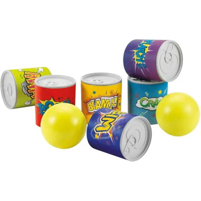 Ecoiffier Pack de 3 Jeux de Plein Air - Chamboule-tout, Lancer d'anneaux et Lance-balles, Jeu d'adresse pour Enfants - Jouet Extérieur