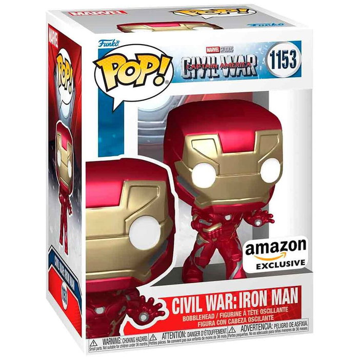 FUNKO Figura POP Marvel Civil War Captain America - Civil War Iron Man Exclusive