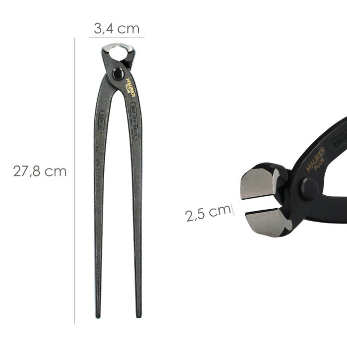 MAURER Tenaille russe professionnelle noire 11 pouces