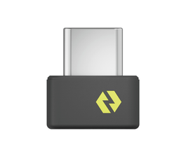 Logitech 956-000157 Récepteur USB-C Bolt USB, connecteur USB-C/A, pour souris et claviers, noir/jaune