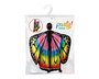 Ailes de papillon multicolores XXL 160 x 140 cm, pour déguisement adulte, carnaval, spectacle et fête