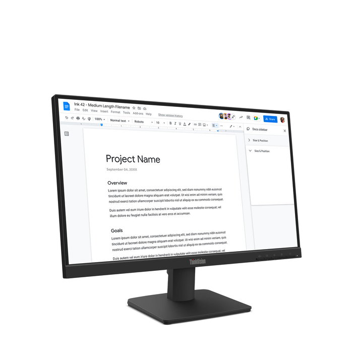 Lenovo 64CBKAT6EU Écran Full HD 21,5 pouces Noir