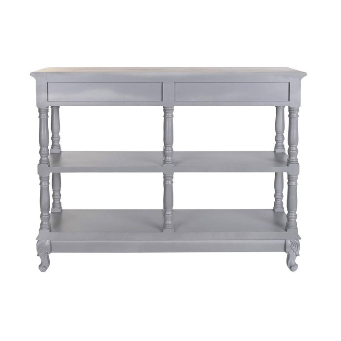 Buffet DKD Home Decor Gris Naturel Bois de paulownia Bois MDF 117 x 39 x 89 cm