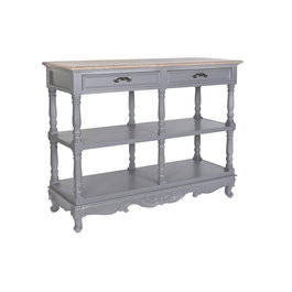 Buffet DKD Home Decor Gris Naturel Bois de paulownia Bois MDF 117 x 39 x 89 cm