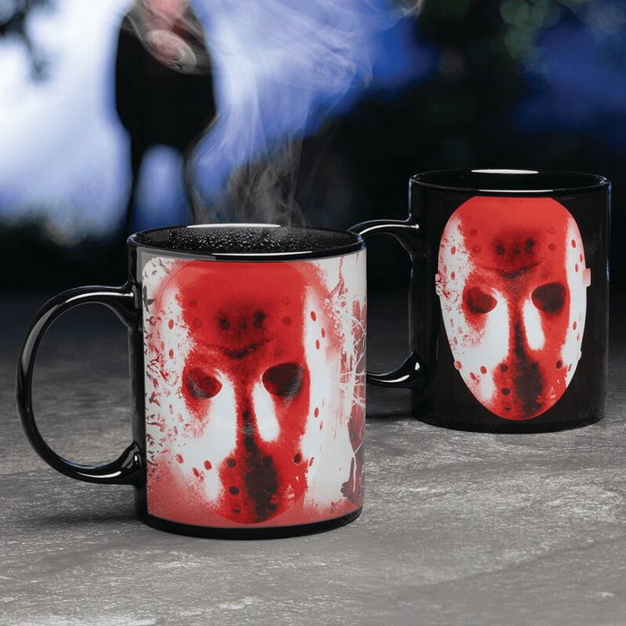 PALADONE Tasse Jason Vendredi 13 Magique Chauffante Changeant de Couleur avec la Température en Céramique