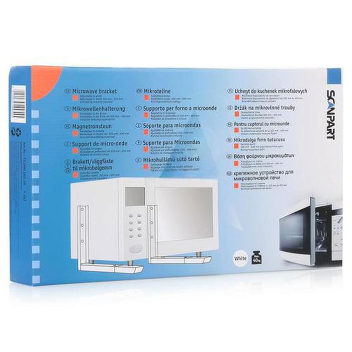 Support pour micro-ondes Elka Pieterman 73.000.055.10 Blanc 35 kg