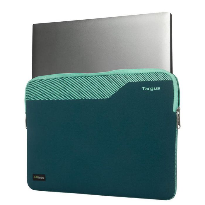 Targus Housse Pulse II EcoSmart pour ordinateur portable 15-16", en néoprène 3 mm vert et hydrofuge, fabrication durable avec matériaux recyclés