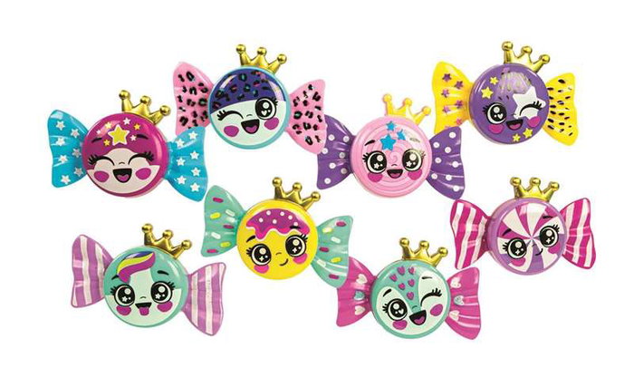 Clementoni Brille à Lèvres en Forme de Bonbon Lovely Sweets - 12x10x2,4 cm - Modèles Assortis