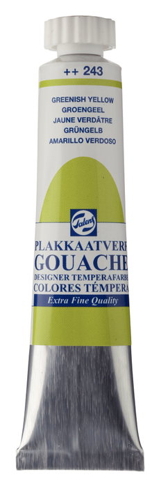 Talens Gouache Extra Fine Jaune Verdâtre 243 - 20 ml Talens Gouache Extra Fine Jaune Verdâtre 243 - 20 ml