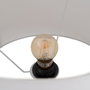 BigBuy Home Lampe de bureau Blanc Noir Doré Verre