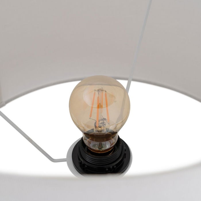 Lampe de bureau Blanc Noir Doré Verre 60 W 220-240 V 38 x 38 x 76 cm