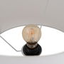 Lampe de bureau Blanc Noir Doré Verre 60 W 220-240 V 38 x 38 x 76 cm