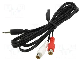 GOOBAY Câble Jack 3,5mm vers 2 RCA 1,5m