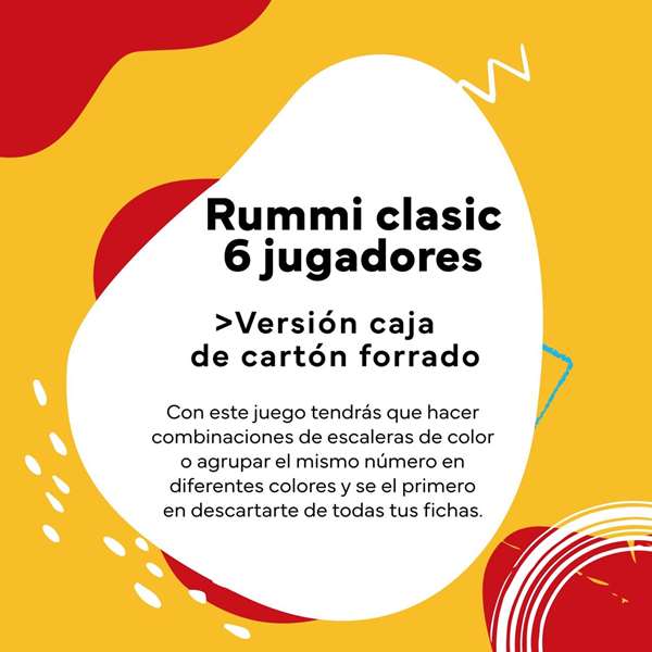 Cayro Jeu Rummikub Classique pour 6 Joueurs - Version multilingue (Espagnol, Anglais, Français) - Dimensions 35 x 26 x 6 cm - Jeu de Société en Plastique