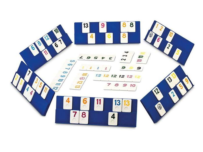 Cayro Jeu Rummikub Classique pour 6 Joueurs - Version multilingue (Espagnol, Anglais, Français) - Dimensions 35 x 26 x 6 cm - Jeu de Société en Plastique