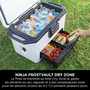 Ninja FrostVault FB151EU - Glacière Rigide Roulante 47L Blanche - Technologie Dry Zone - 6 Jours de Fraîcheur