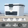 Ninja FrostVault FB151EU - Glacière Rigide Roulante 47L Blanche - Technologie Dry Zone - 6 Jours de Fraîcheur