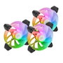 Mars Gaming MF-3AR Kit 3x Ventilateur ARGB 120mm Aspas Inversées Noir Silencieux