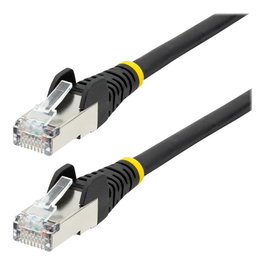 StarTech Câble Réseau Cat6a 7,5m Noir RJ45 Snagless LSZH S/FTP PoE++ 10 Gbps