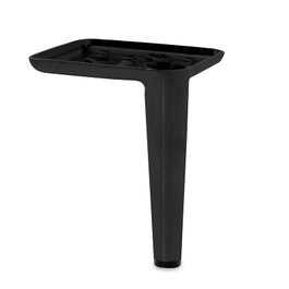 Q&Q Pata metálica Birdie Noir mat 120 mm