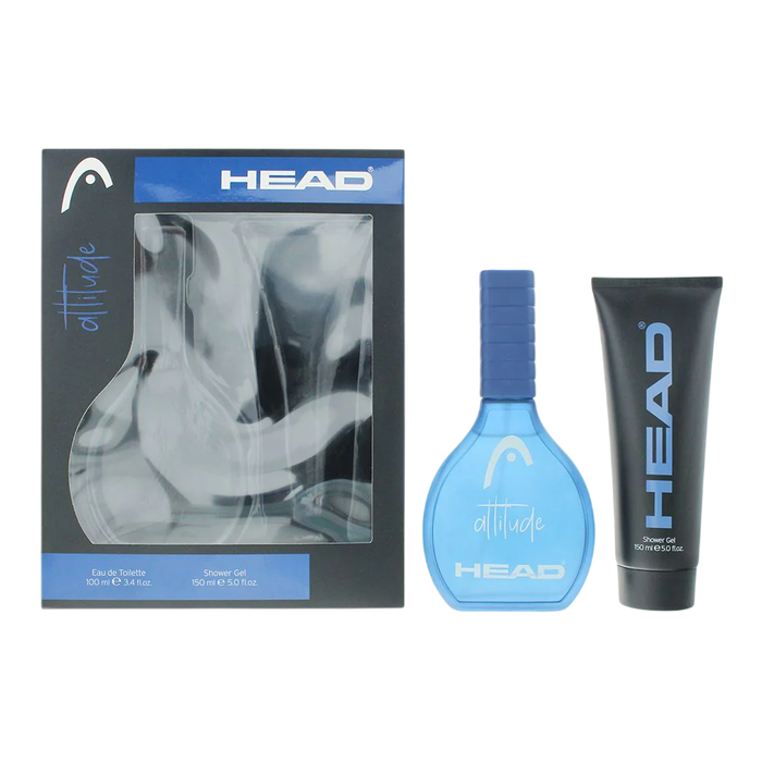 Head Attitude - Coffret Homme : Eau de Toilette 100 ml + Gel Douche Hydratant Tous Types de Peau 150 ml - Parfumerie