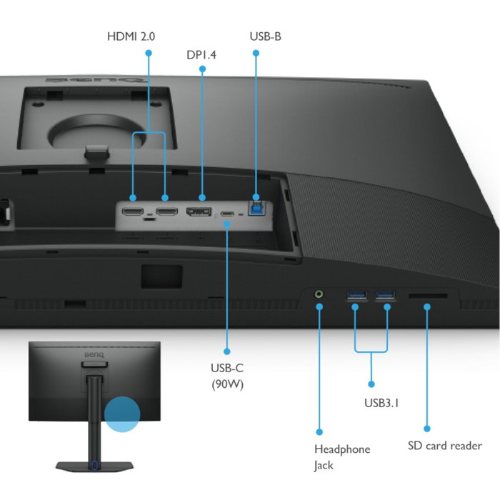 BenQ SW272U Moniteur 27 pouces 4K UHD IPS HDR