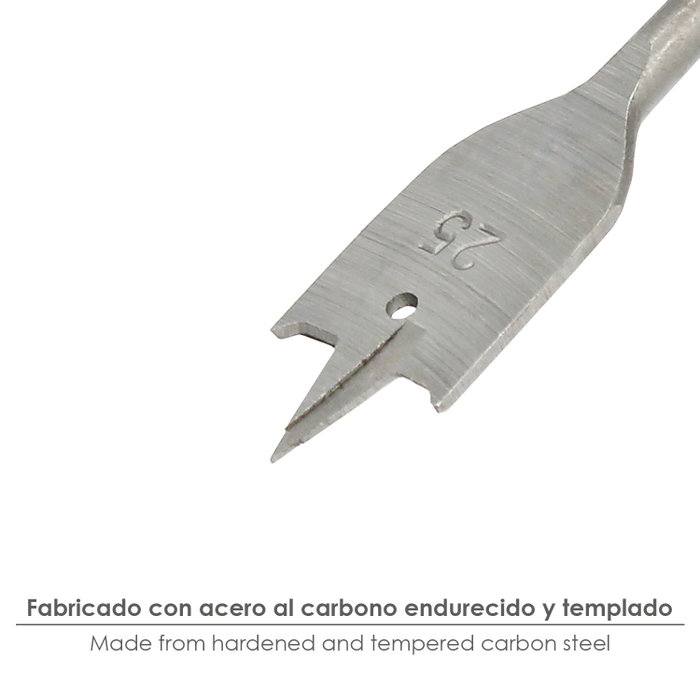 WOLFPACK LINEA PROFESIONAL Mèche à bois plate 3 pointes 25,00 mm