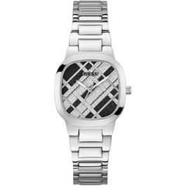 Guess GW0600L1 avec bracelet en acier gris et cadran noir