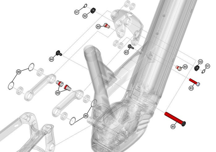 Haibike Kit Tornilleria Triangulo Del.Haibike Gen5 Bulletl Haibike Kit Tornilleria Triangulo Del.Haibike Gen5 Bulletl