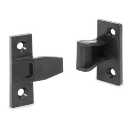 HERRAJES ALK Herraje Cheku EN-A pour Union Encastrable, Plastique Noir