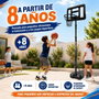JugaToys Panier de basketball avec pied, ballon gonflable et gonfleur 76x306x72cm