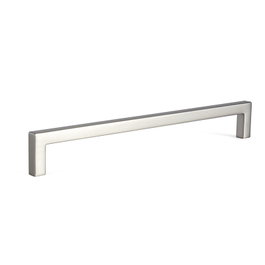 VIEFE Poignée en Zamak en forme de « U », Nickel brossé, 192 mm