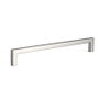 VIEFE Tirador Zamak en U Finition Nickel Brossé Entraxe 192 mm pour Portes et Tiroirs
