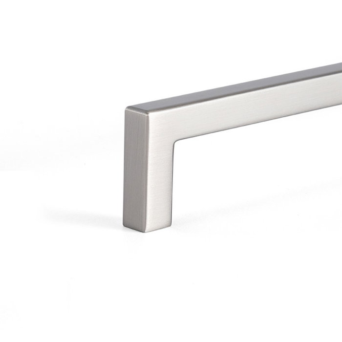 VIEFE Tirador Zamak en U Finition Nickel Brossé Entraxe 192 mm pour Portes et Tiroirs VIEFE Tirador Zamak en U Finition Nickel Brossé Entraxe 192 mm pour Portes et Tiroirs