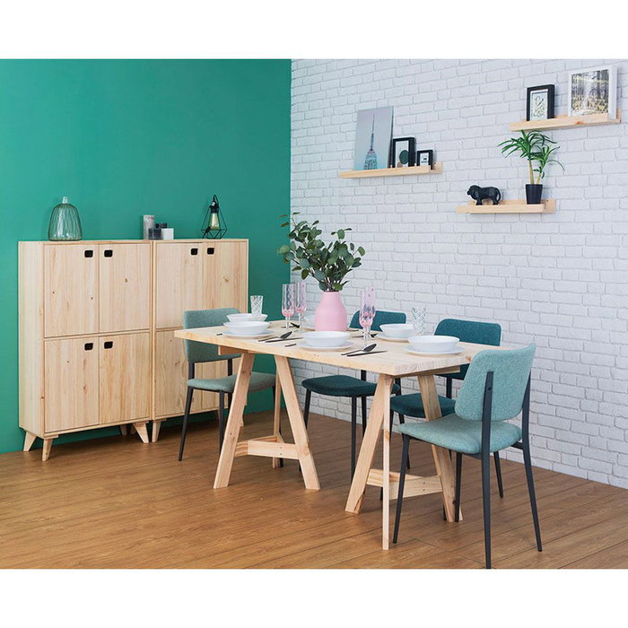 Astigarraga Plateau en bois de pin massif 160 x 80 x 3 cm Astigarraga Plateau en bois de pin massif 160 x 80 x 3 cm