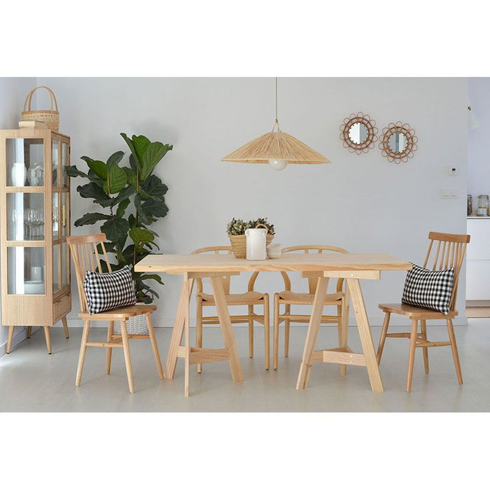 Astigarraga Plateau en bois de pin massif 160 x 80 x 3 cm Astigarraga Plateau en bois de pin massif 160 x 80 x 3 cm