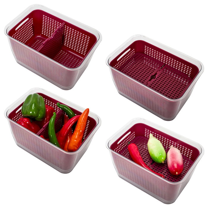 Cook Concept Récipient hermétique avec panier compartimentable Cook Concept Récipient hermétique avec panier compartimentable