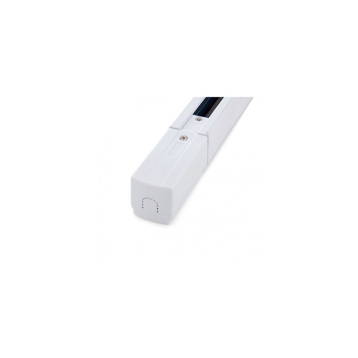 Rail Triphasé pour Spots LED Blanc 2M - Profilé Aluminium Rail Triphasé pour Spots LED Blanc 2M - Profilé Aluminium
