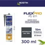 Bostik Flexpro PU811 - Mastic-colle polyuréthane haute performance anthracite RAL7016 - Intérieur et extérieur - 300 ml